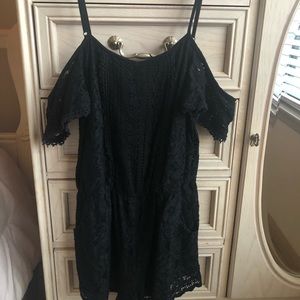 Black Lace Romper